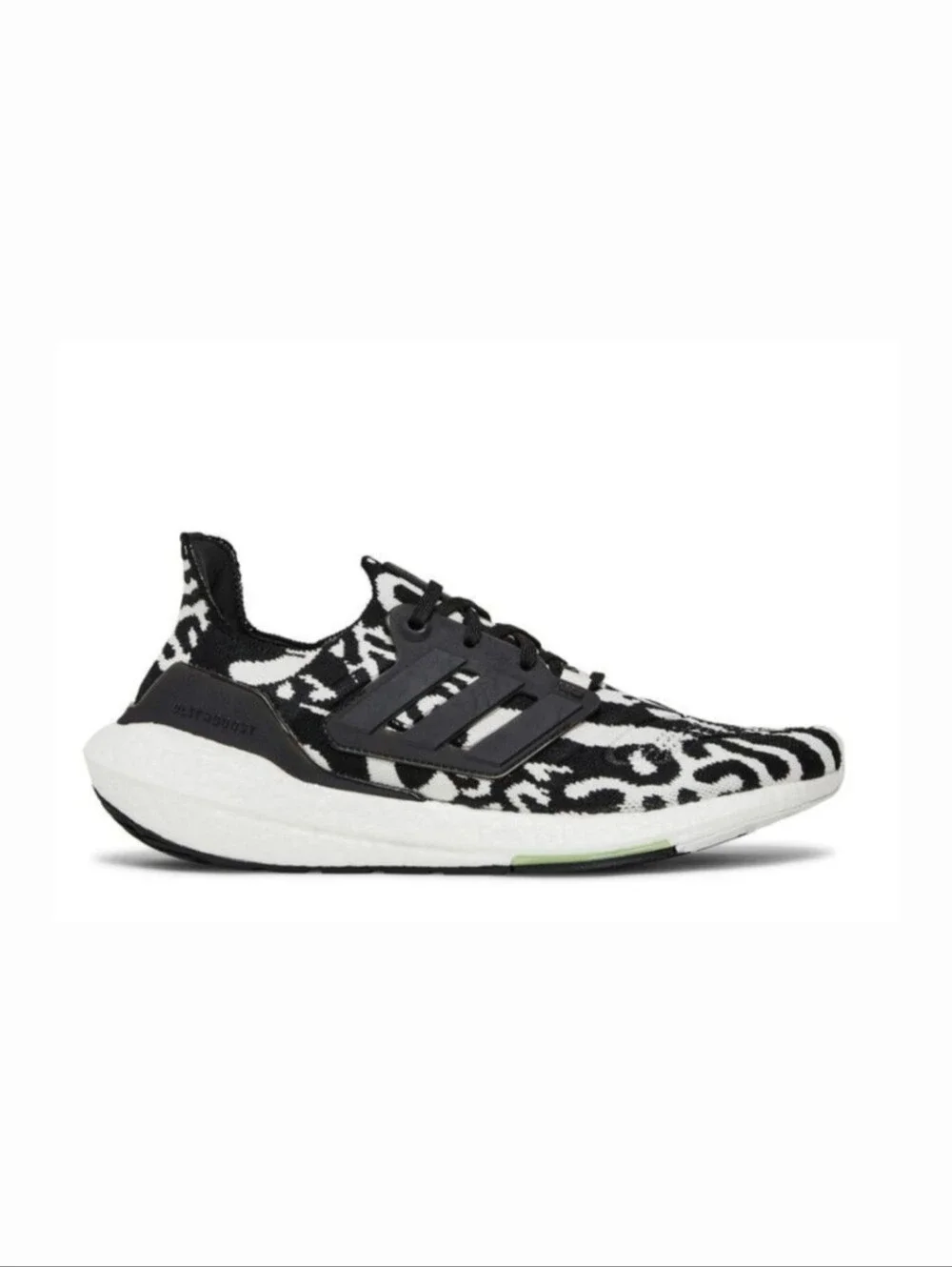 Adidas Ultraboost 22 Knit Running Shoe In Black & White Zebra